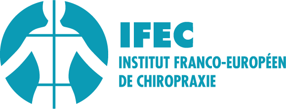 Logo de l'IFEC (Institut Franco-Européen de Chiropraxie), école agréée par le ministère de la Santé.