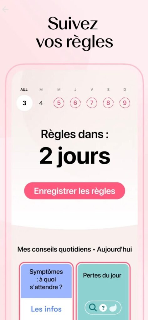 Femme qui suit son cycle menstruel sur une application pour mieux comprendre ses règles et ses hormones